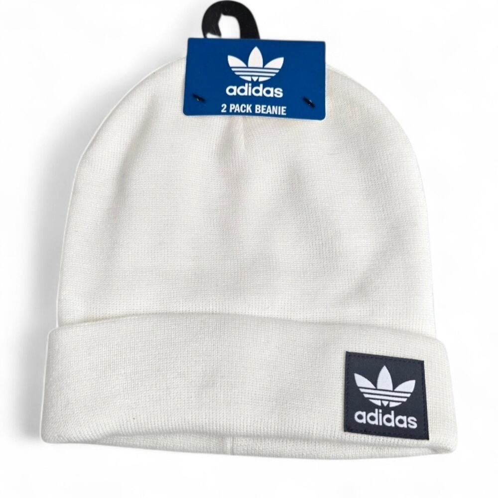 Adidas NWT 2 Pack White And Black Grove Beanies